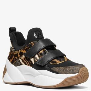 MICHAEL Michael Kors Black and Brown Sneakers
